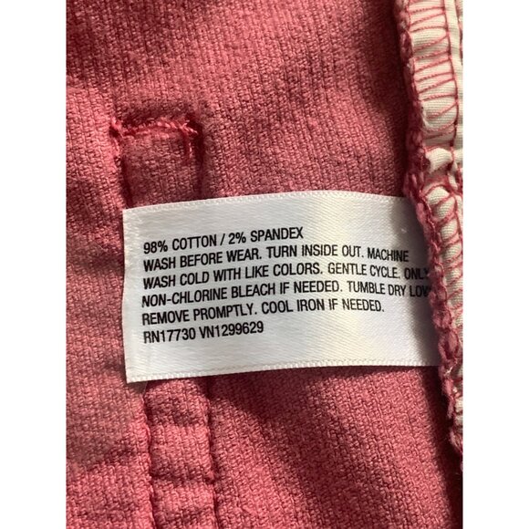 Art Class Junior Pink Corduroy Flare Pants Low Rise Retro Stretch Denim Size 16 - Picture 10 of 11